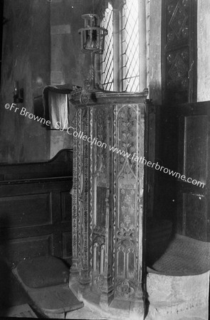 ST EDMUNDS PULPIT WITH HOURGLASS